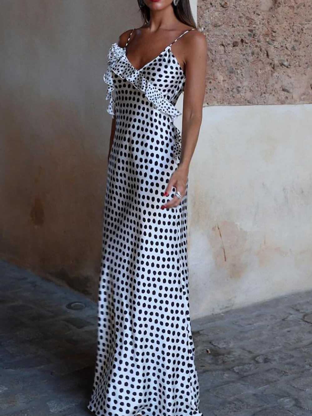 Polka Dot Fantasy Maxi Dress
